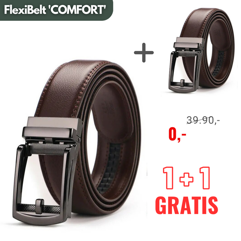 FlexiBelt 'COMFORT' | Herren-Gürtel  (1+1 GRATIS)